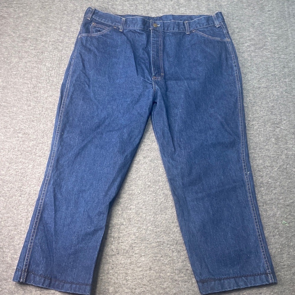 Vintage Key Saddle King Jeans Mens Size 42X24 Denim Blue 5-Pocket Classic USA